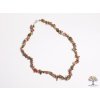 Náhrdelník Unakit tromlovaný #33 - z přírodních kamenů