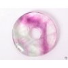 Přívěsek Donut z kamene Fluorit vel. 3 cm - #116