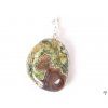 Rhyolite stone pendant, size S - #117