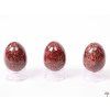 Yoni stone egg Garnet (garnetite) #123 + stand