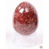 Yoni stone egg Garnet (garnetite) #123 + stand