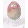 Yoni stone egg Fluorite #124 + stand