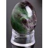 Yoni stone egg Fluorite #124 + stand
