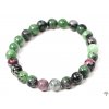 Náramek Rubín - Zoisit - 8 mm kuličky #345- z přírodních kamenů