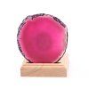 Agate candle holder plate 9 cm - Top quality #273