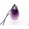 Yoni kamenné vajíčko Ametyst #134 + podstavec