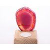 Agate candle holder plate 9 cm - Top quality #308