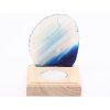 Agate candle holder plate 8 cm - Top quality #328