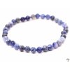 Náramek Sodalit - 6 mm - fazetovaný #354- z přírodních kamenů