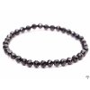Bransoletka z czarnym spinelem – 5 mm fasetowane kulki #359
