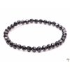 Bransoletka z czarnym spinelem – 5 mm fasetowane kulki #359