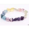 Náramek Fluorit duhový - z přírodních kamenů #362 - valounky