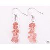 Earrings Strawberry Quartz #74