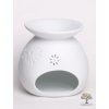 Lampa aromatyczna ceramiczna biała matowa 06