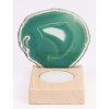 Agate candle holder plate 7 cm - Top quality #359