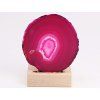 Agate candle holder plate 8 cm - Top quality #361