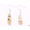 Sagenite stone earrings #83