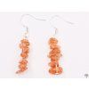 Orange sunstone earrings #84