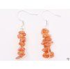 Orange sunstone earrings #84