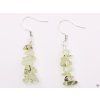 Prehnite stone earrings #86