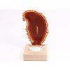 Agate candle holder plate 10 cm - Top quality #415