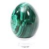 Malachite egg 5.3 cm - 210g natural malachite stone + base #278