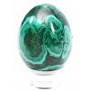 Malachite egg 5.3 cm - 210g natural malachite stone + base #278