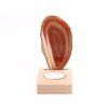 Agate candle holder, flat, 10 cm - Top quality #437