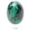 Malachitové vejce 6.2 cm - 308g přírodní kámen malachit + podstavec #280