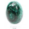 Malachite egg 6.2 cm - 308 g natural malachite stone + base #280