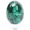 Malachitové vejce 6 cm - 280g přírodní kámen malachit + podstavec #281
