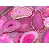 Agate plate pink size 7 - 11 cm Top quality #NV447