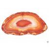 Red agate slice, size 7–11 cm, top quality #NV450