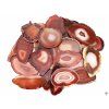 Red agate slice, size 7–11 cm, top quality #NV450