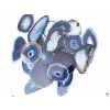 Agate slice, blue, size 7–11 cm, top quality #NV458