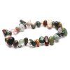 Bracelet Moss agate chip #400 from natural stones