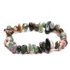 Bracelet Moss agate chip #400 from natural stones