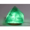Fluorit pyramida 72 x 72 mm 476g + LED světlo - TOP kvalita #C565