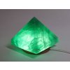 Fluorit pyramida 78 x 78 mm 569g + LED světlo - TOP kvalita #C564
