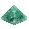 Fluorite pyramid 75 x 75 mm 535g + LED light - TOP quality #C566