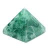 Fluorite pyramid 75 x 75 mm 535g + LED light - TOP quality #C566