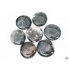 Palm stone Moss agate 40 - 45 mm disc #125