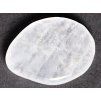 Palm stone White calcite 35 - 40 mm disc #136