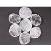 Palm stone White calcite 40 - 45 mm disc #137