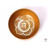 Tibetská miska 2. čakra oranžová - zpívající mísa 12 cm - 680 g s paličkou #07