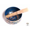 Tibetská miska 6. čakra tmavě modrá - zpívající mísa 12 cm - 680 g s paličkou #11