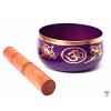 Miska tybetańska 7. czakra fioletowa - miska śpiewająca 12 cm - 680 g z pałeczką #12