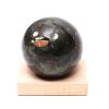 Labradorit koule 71 mm 508g přírodní kámen + dřevěný podstavec #C527