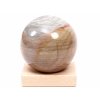 Jaspis oceánový koule 85 mm 820g přírodní kámen + dřevěný podstavec #C536