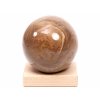 Jaspis oceánový koule 85 mm 820g přírodní kámen + dřevěný podstavec #C536